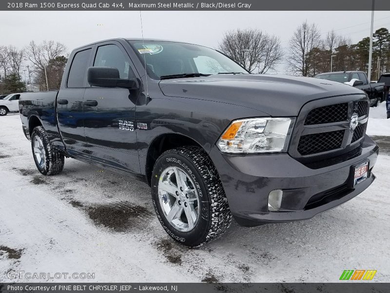 Maximum Steel Metallic / Black/Diesel Gray 2018 Ram 1500 Express Quad Cab 4x4