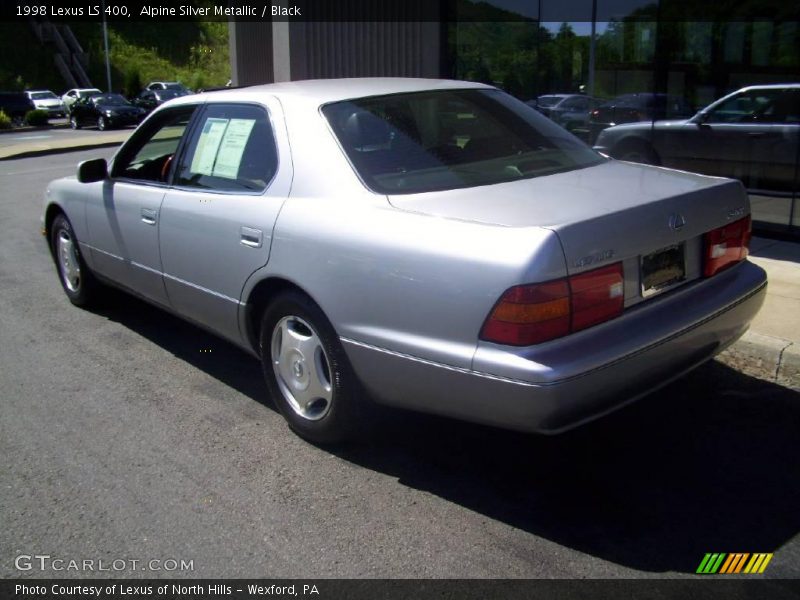Alpine Silver Metallic / Black 1998 Lexus LS 400