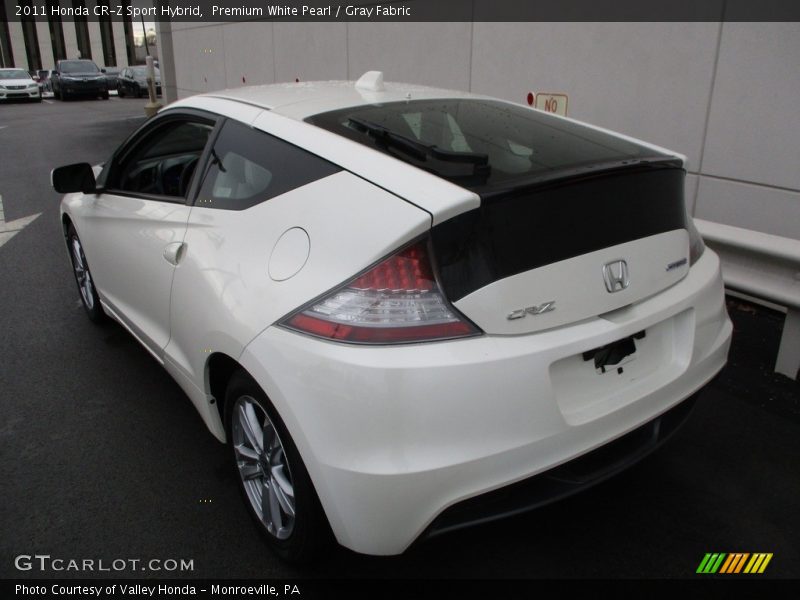 Premium White Pearl / Gray Fabric 2011 Honda CR-Z Sport Hybrid