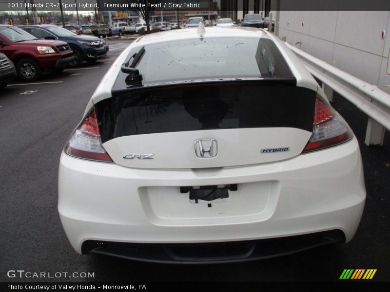 Premium White Pearl / Gray Fabric 2011 Honda CR-Z Sport Hybrid