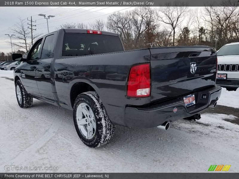 Maximum Steel Metallic / Black/Diesel Gray 2018 Ram 1500 Express Quad Cab 4x4