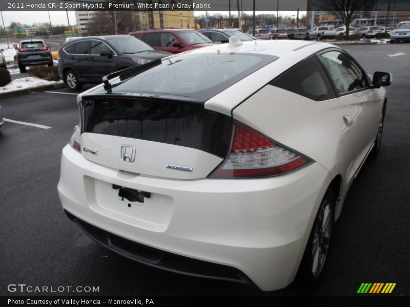 Premium White Pearl / Gray Fabric 2011 Honda CR-Z Sport Hybrid