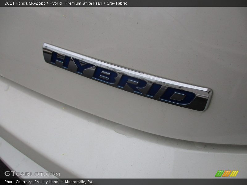 Premium White Pearl / Gray Fabric 2011 Honda CR-Z Sport Hybrid