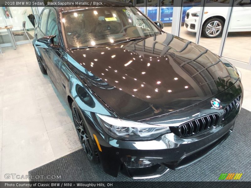 Black Sapphire Metallic / Black 2018 BMW M3 Sedan
