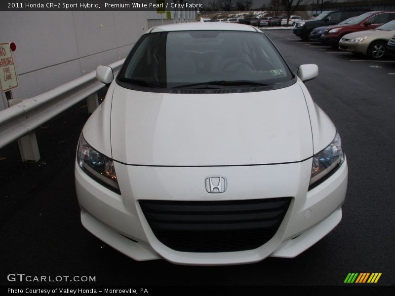 Premium White Pearl / Gray Fabric 2011 Honda CR-Z Sport Hybrid