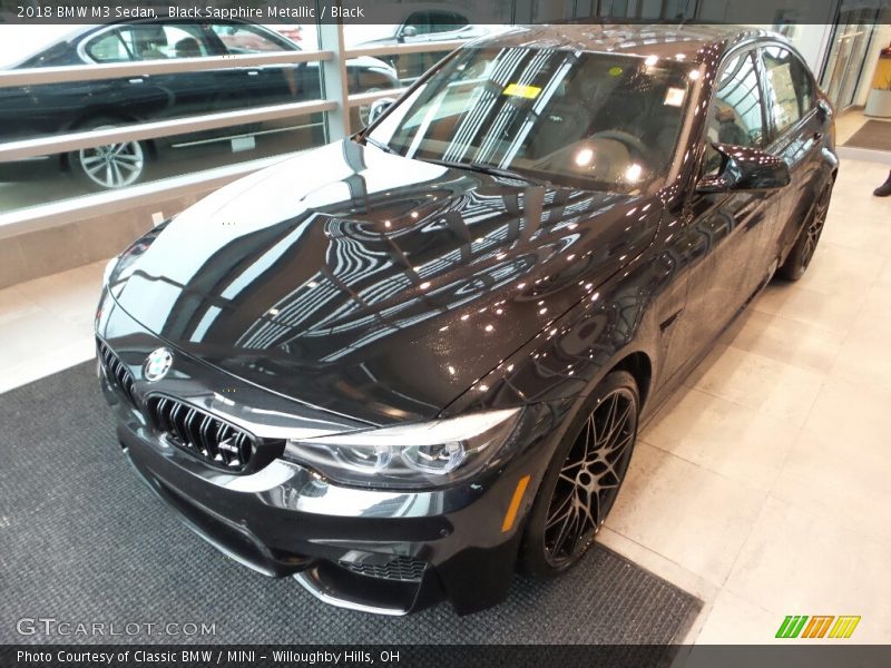 Black Sapphire Metallic / Black 2018 BMW M3 Sedan