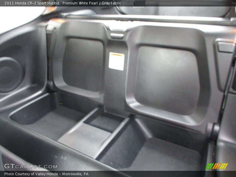 Premium White Pearl / Gray Fabric 2011 Honda CR-Z Sport Hybrid