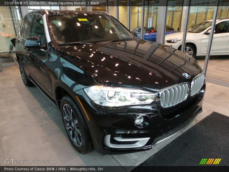 Black Sapphire Metallic / Black 2018 BMW X5 xDrive35i