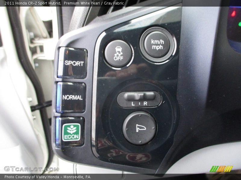 Premium White Pearl / Gray Fabric 2011 Honda CR-Z Sport Hybrid