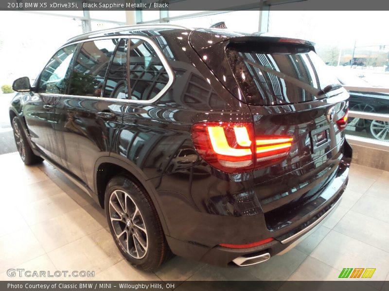 Black Sapphire Metallic / Black 2018 BMW X5 xDrive35i
