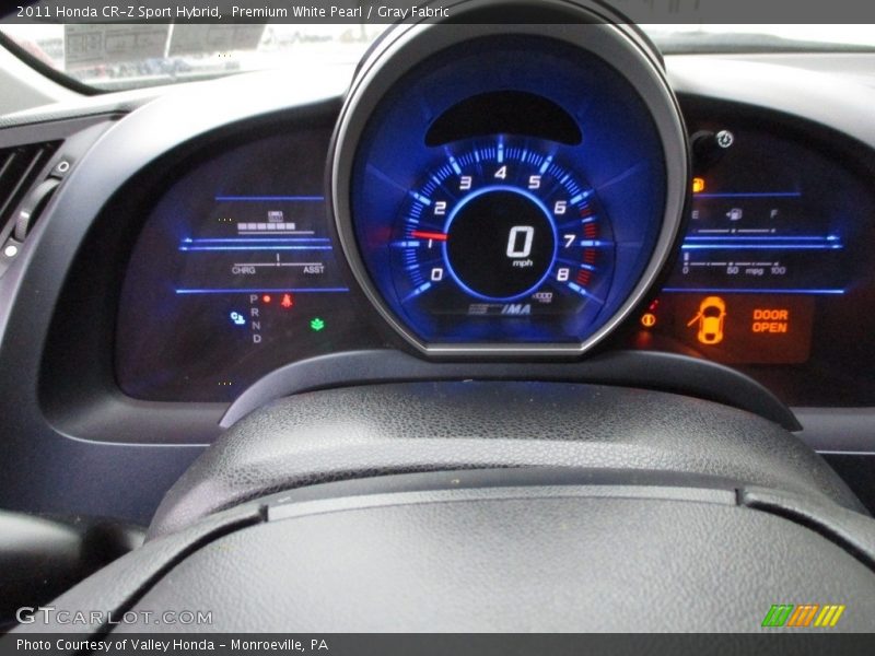 Premium White Pearl / Gray Fabric 2011 Honda CR-Z Sport Hybrid