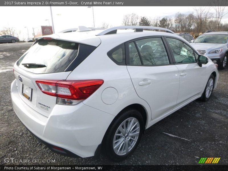 Crystal White Pearl / Ivory 2017 Subaru Impreza 2.0i Premium 5-Door