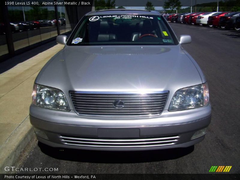 Alpine Silver Metallic / Black 1998 Lexus LS 400