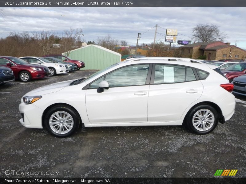 Crystal White Pearl / Ivory 2017 Subaru Impreza 2.0i Premium 5-Door