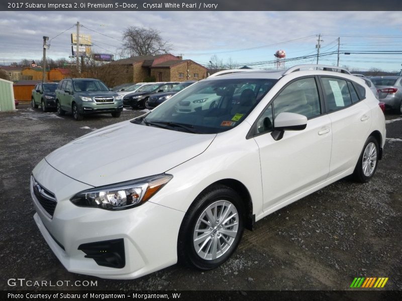Crystal White Pearl / Ivory 2017 Subaru Impreza 2.0i Premium 5-Door