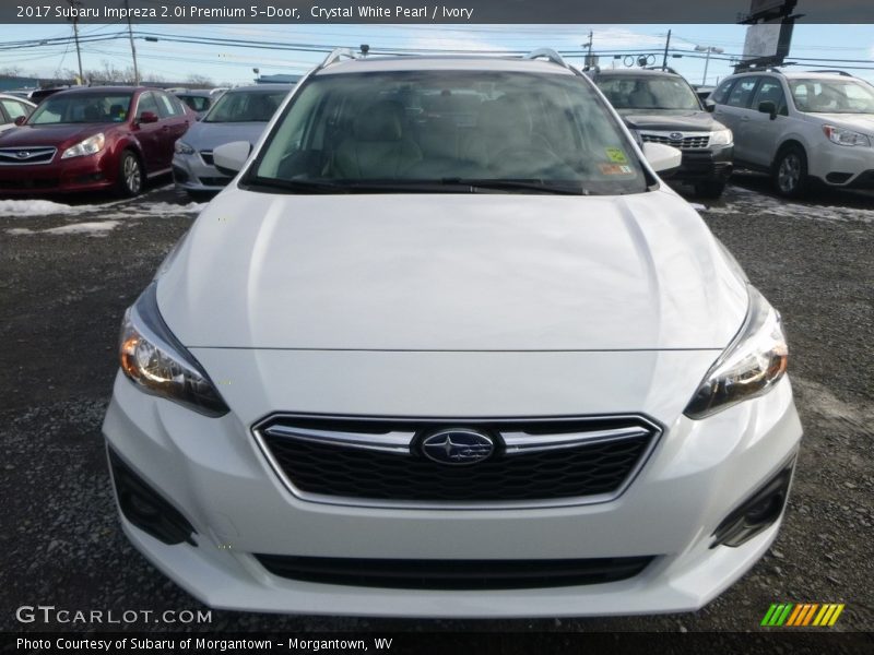 Crystal White Pearl / Ivory 2017 Subaru Impreza 2.0i Premium 5-Door