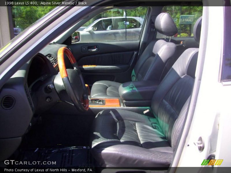 Alpine Silver Metallic / Black 1998 Lexus LS 400