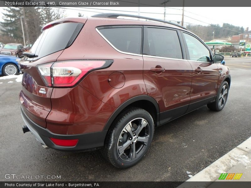 Cinnamon Glaze / Charcoal Black 2018 Ford Escape SEL 4WD
