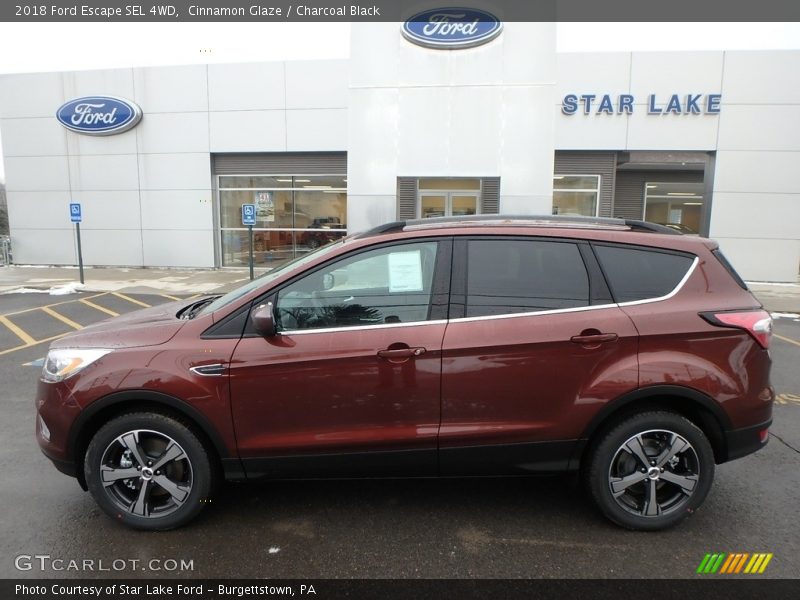 Cinnamon Glaze / Charcoal Black 2018 Ford Escape SEL 4WD