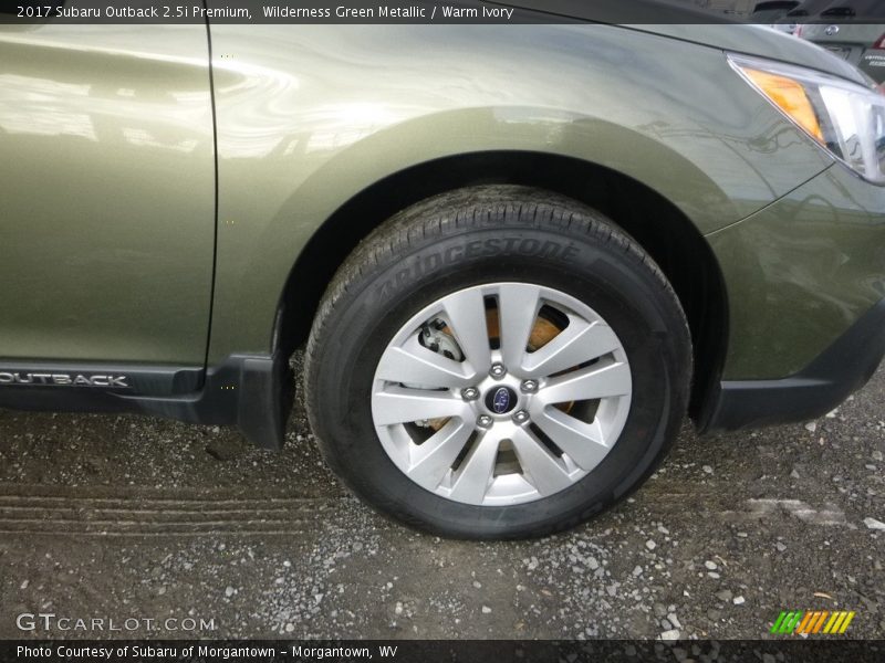 Wilderness Green Metallic / Warm Ivory 2017 Subaru Outback 2.5i Premium