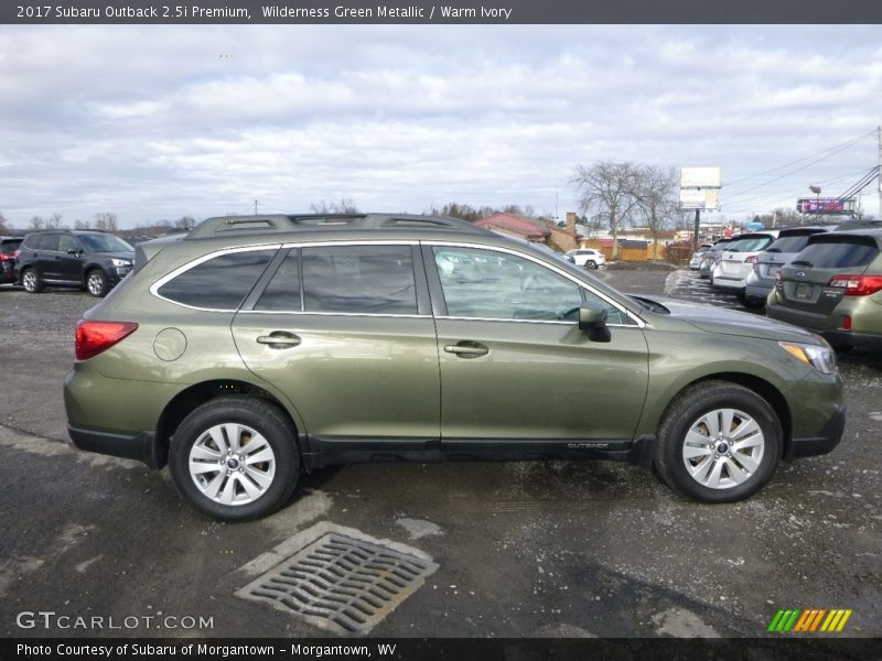Wilderness Green Metallic / Warm Ivory 2017 Subaru Outback 2.5i Premium
