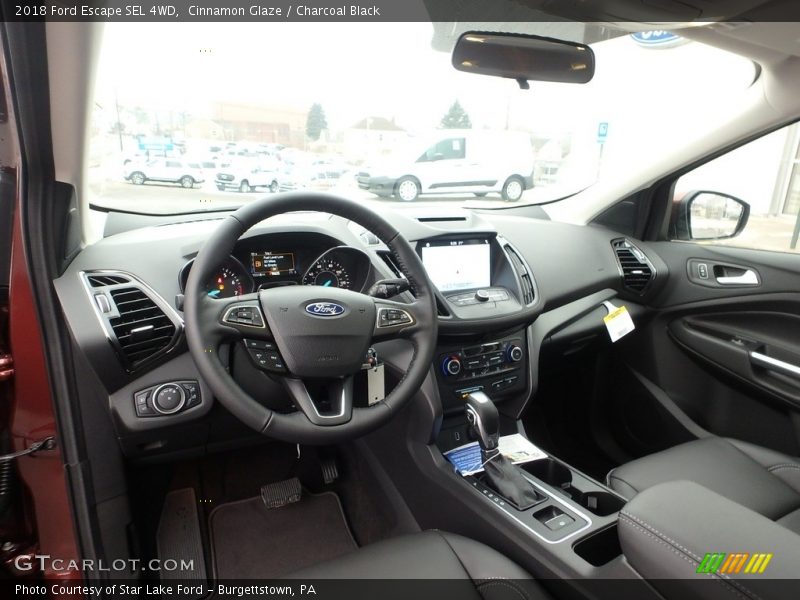  2018 Escape SEL 4WD Charcoal Black Interior