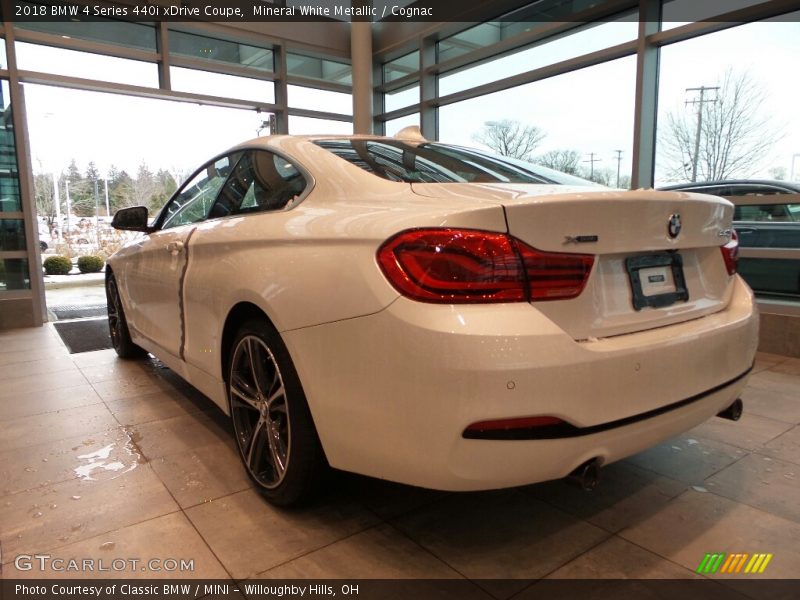 Mineral White Metallic / Cognac 2018 BMW 4 Series 440i xDrive Coupe