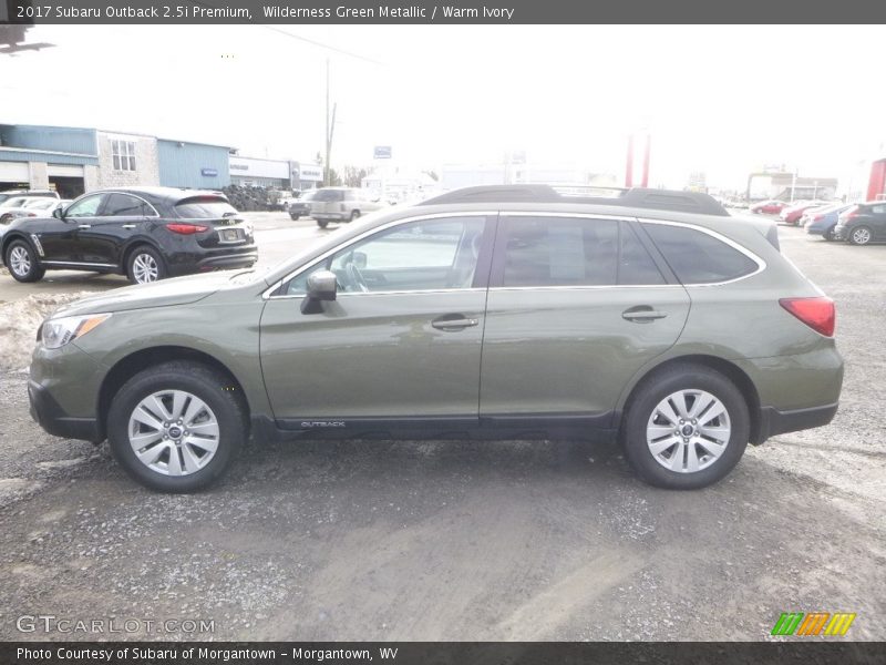 Wilderness Green Metallic / Warm Ivory 2017 Subaru Outback 2.5i Premium