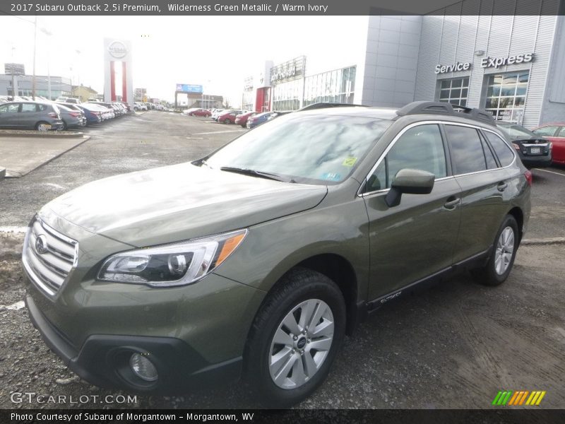 Wilderness Green Metallic / Warm Ivory 2017 Subaru Outback 2.5i Premium