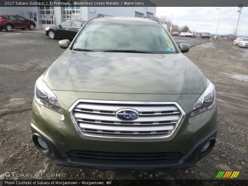 Wilderness Green Metallic / Warm Ivory 2017 Subaru Outback 2.5i Premium