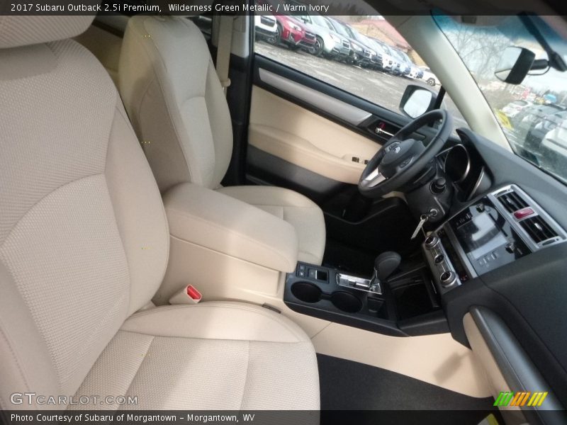 Wilderness Green Metallic / Warm Ivory 2017 Subaru Outback 2.5i Premium