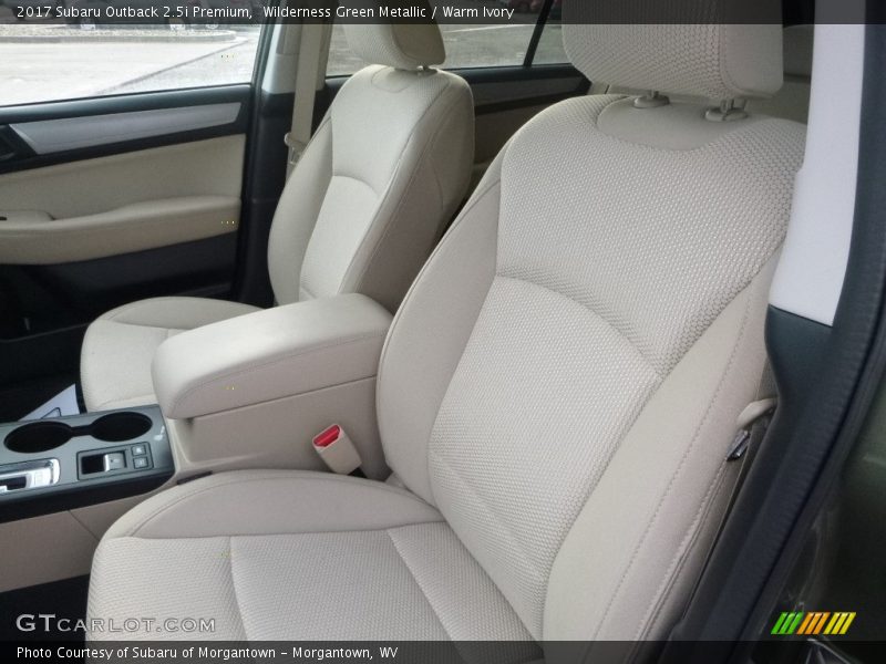 Wilderness Green Metallic / Warm Ivory 2017 Subaru Outback 2.5i Premium