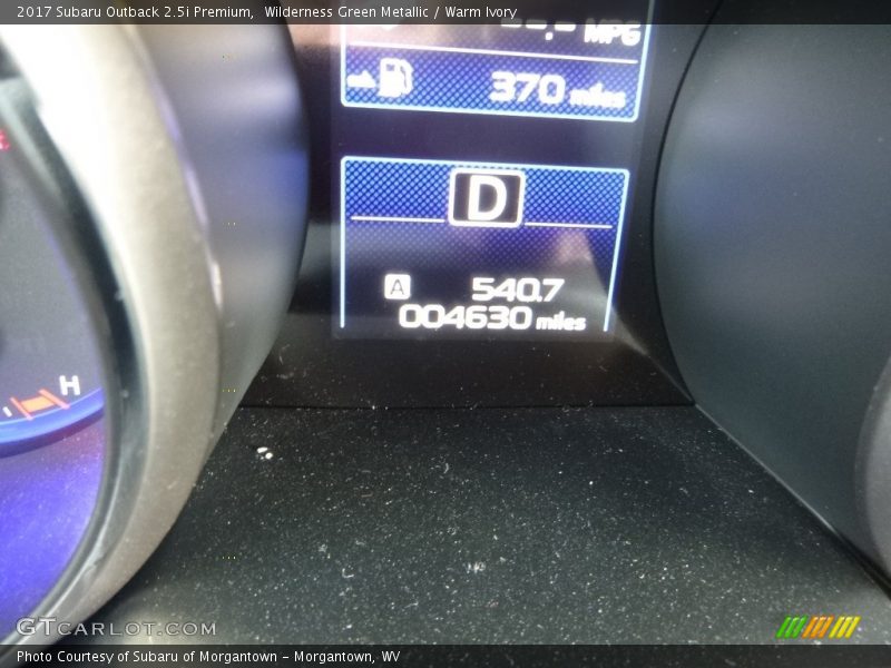 Wilderness Green Metallic / Warm Ivory 2017 Subaru Outback 2.5i Premium