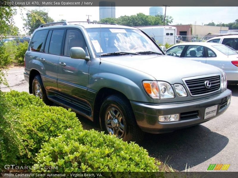 Mystic Sea Opalescent / Ivory 2002 Lexus LX 470
