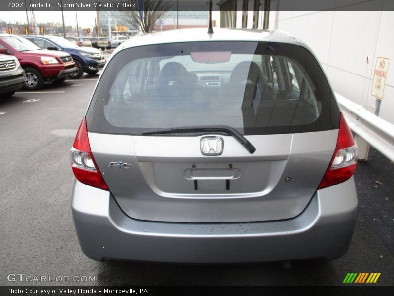 Storm Silver Metallic / Black 2007 Honda Fit