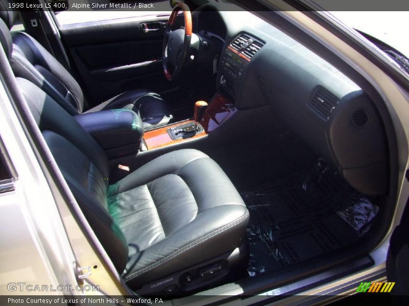 Alpine Silver Metallic / Black 1998 Lexus LS 400