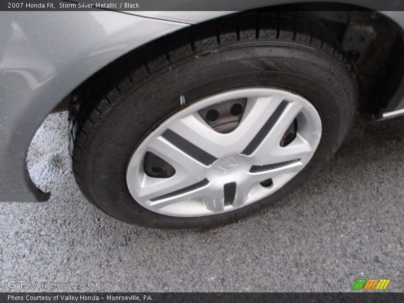 Storm Silver Metallic / Black 2007 Honda Fit