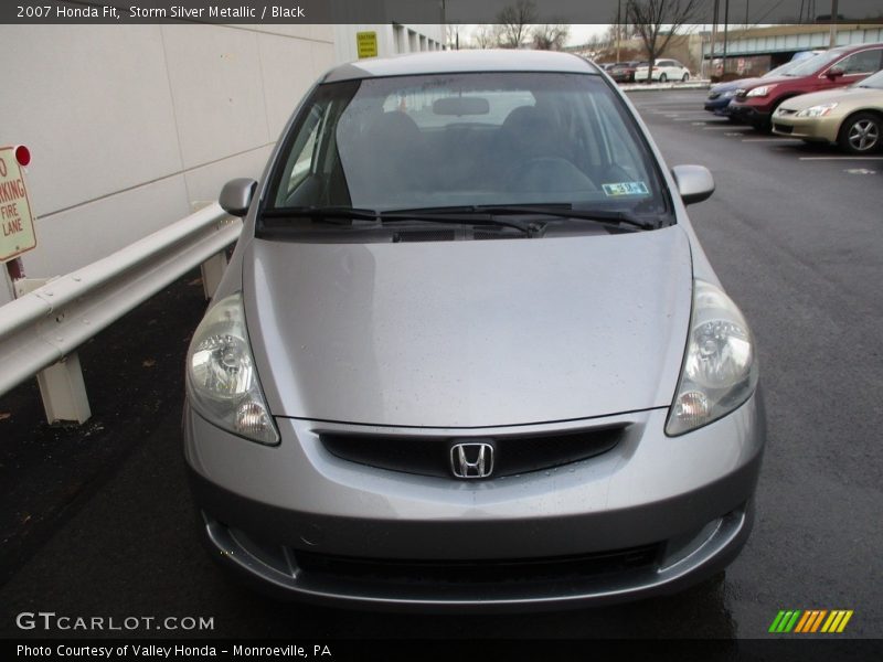 Storm Silver Metallic / Black 2007 Honda Fit
