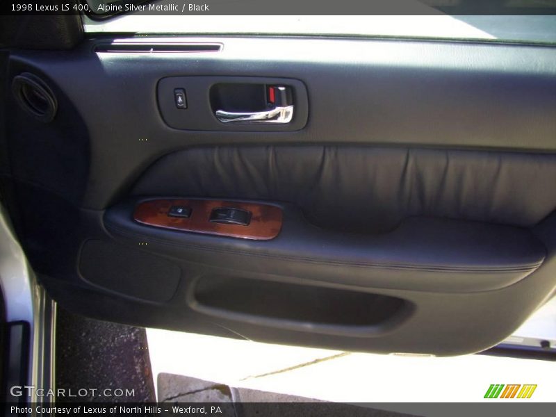 Alpine Silver Metallic / Black 1998 Lexus LS 400