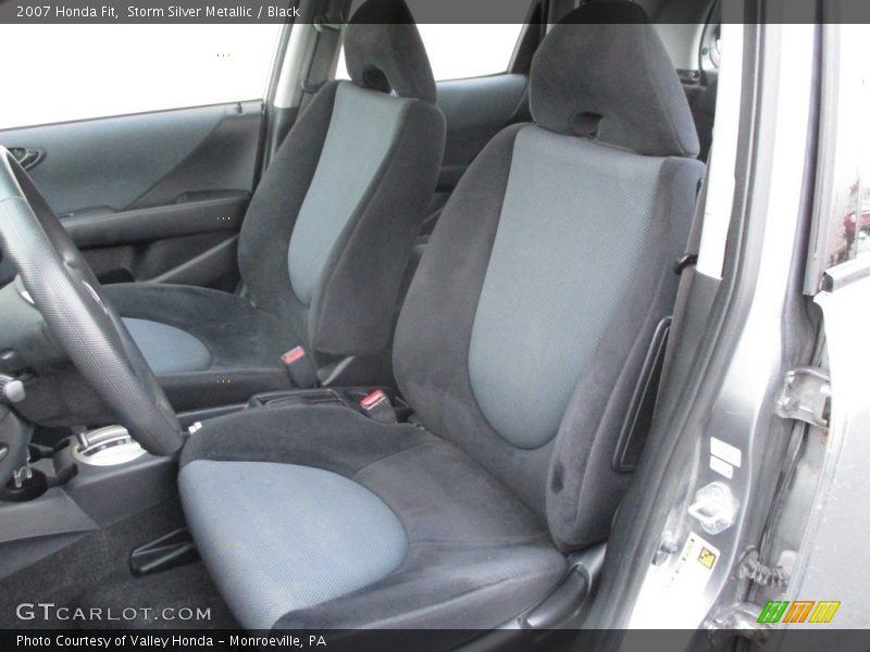 Storm Silver Metallic / Black 2007 Honda Fit