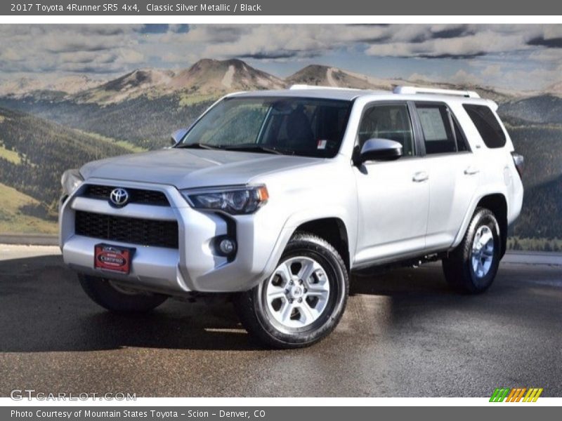 Classic Silver Metallic / Black 2017 Toyota 4Runner SR5 4x4