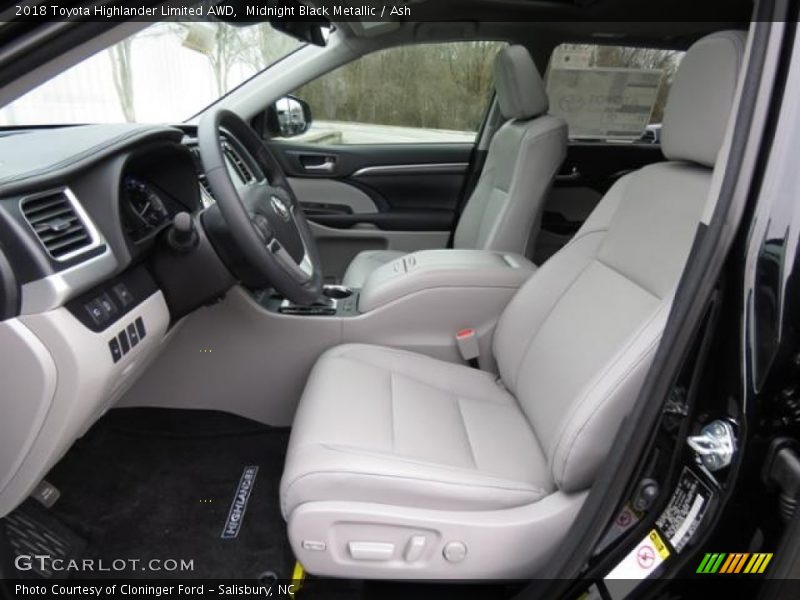  2018 Highlander Limited AWD Ash Interior