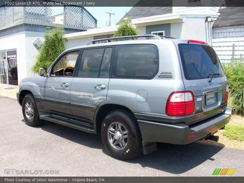 Mystic Sea Opalescent / Ivory 2002 Lexus LX 470