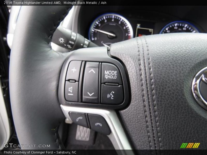 Controls of 2018 Highlander Limited AWD