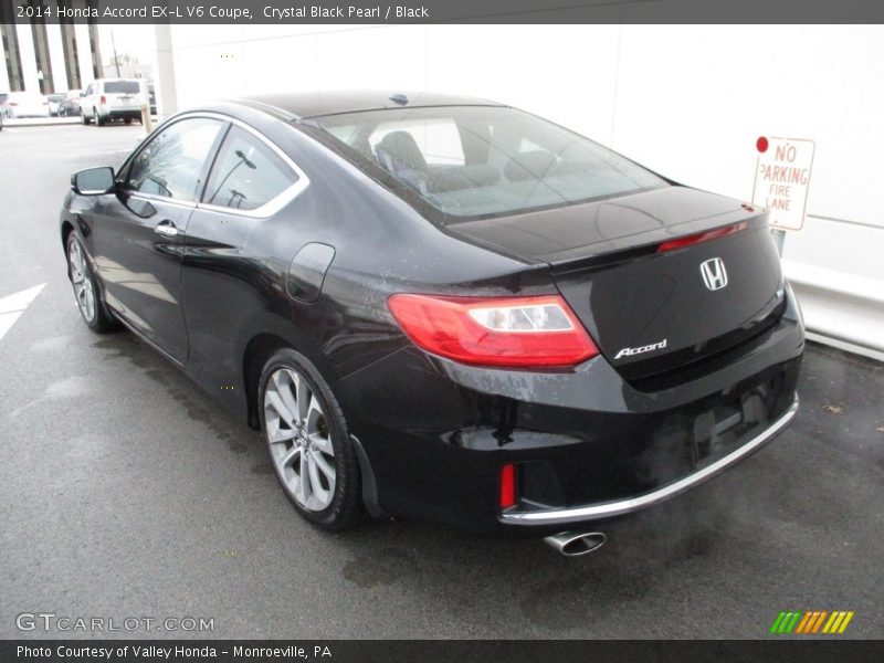 Crystal Black Pearl / Black 2014 Honda Accord EX-L V6 Coupe