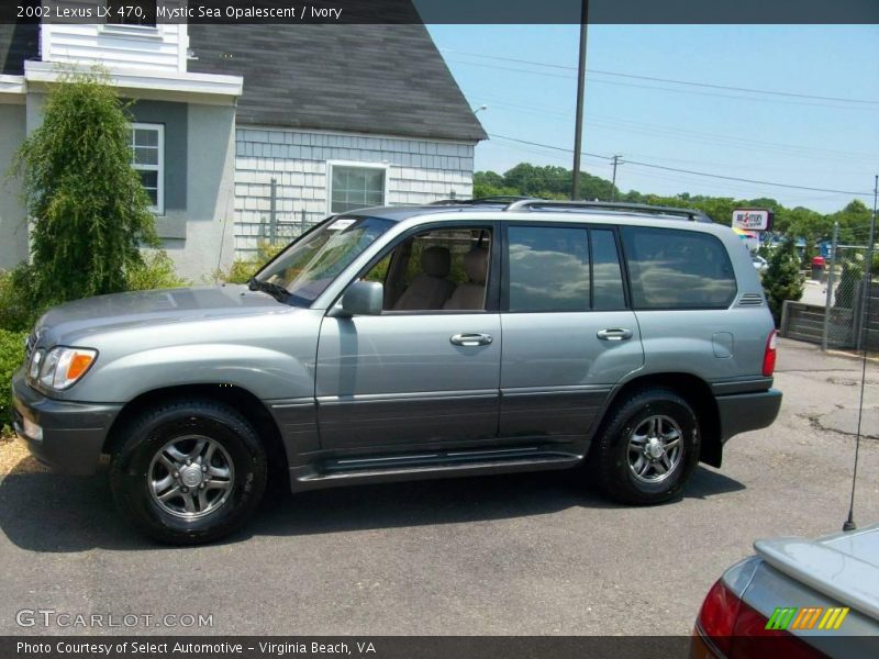 Mystic Sea Opalescent / Ivory 2002 Lexus LX 470