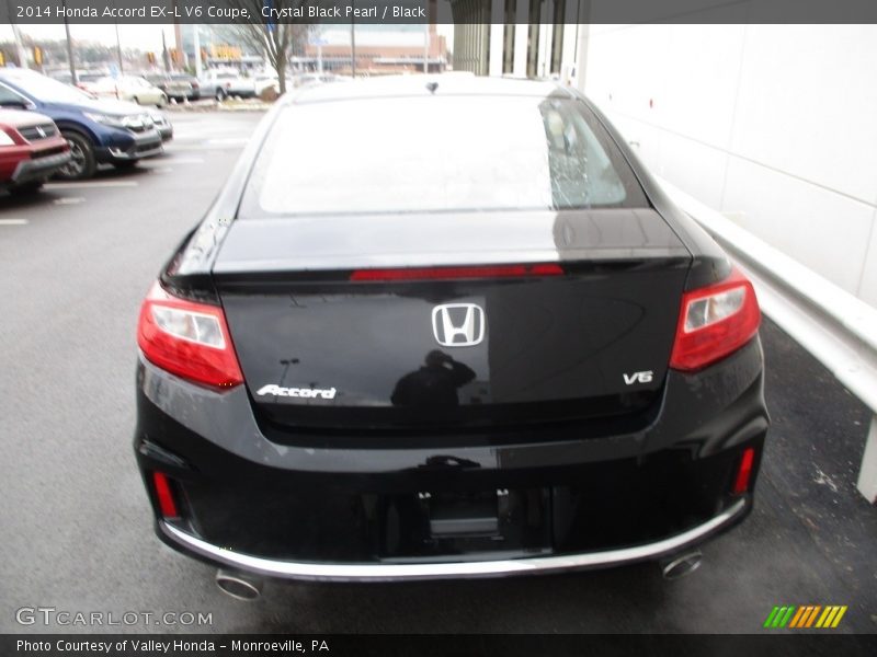 Crystal Black Pearl / Black 2014 Honda Accord EX-L V6 Coupe