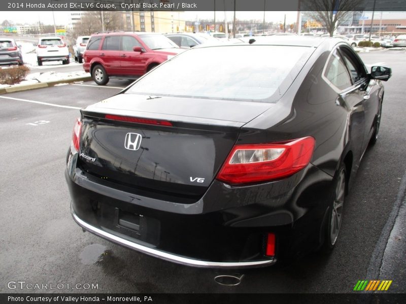 Crystal Black Pearl / Black 2014 Honda Accord EX-L V6 Coupe