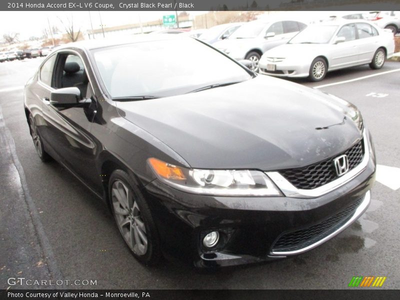 Crystal Black Pearl / Black 2014 Honda Accord EX-L V6 Coupe