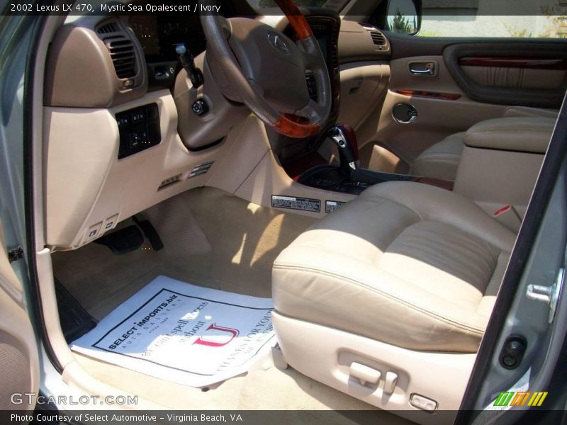 Mystic Sea Opalescent / Ivory 2002 Lexus LX 470